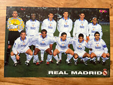 TEAM POSTER REAL MADRID DIN A 3 RAÚL ROBERTO CARLOS PLAKAT no Trikot / Topps comprar usado  Enviando para Brazil