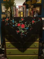 Vintage floral embroidered for sale  BURY ST. EDMUNDS