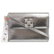 AUTÊNTICA BOLSA DE OMBRO OFF-WHITE OWNN014F21LEA0037200 couro prata comprar usado  Enviando para Brazil