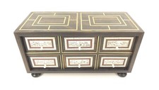 Usado, Pequeño BARGUEÑO CON TARACEA Y HUESO de 6 cajones chest of drawers Schreibtisch comprar usado  Enviando para Brazil