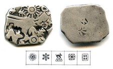 Usado, RR prata karshapana, período Nanda (c.345-323 aC), Magadha, Índia (G/H #441) comprar usado  Enviando para Brazil
