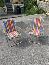 Pair vintage striped for sale  BATH