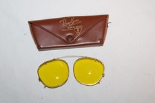 Estojo original vintage 1950 Ray Ban Aviator BL 50 amarelo clipe na lente tamanho 50 comprar usado  Enviando para Brazil