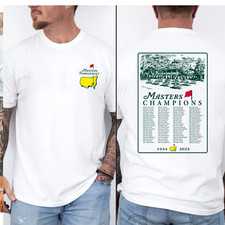 Camiseta branca unissex The Masters Golf National Champions 2025 comprar usado  Enviando para Brazil