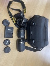 Kit de câmera Nikon D3100 DSLR com 2 lentes e bolsa para câmera excelente estado comprar usado  Enviando para Brazil