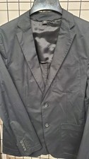 Jaqueta Blazer Esportiva Boss Hugo Boss Masculina Slim Tamanho 38R Preta Algodão Dois Botões  comprar usado  Enviando para Brazil