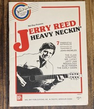 RARO Jerry Reed Heavy Neckin 7 solos de guitarra partituras livro com aba Mel Bay BOM comprar usado  Enviando para Brazil