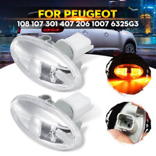 2x Clignotant Repetiteur Latéral Avant pour Peugeot 1007 107 108 206 407 6325G3 comprar usado  Enviando para Brazil