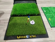 Usado, Tapete de golfe, tapete de relva dupla com bandeja de bola, tapete de relva tripla, tapete de prática de golfe... comprar usado  Enviando para Brazil
