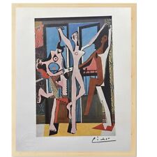 Impresión original firmada de Pablo Picasso, Los tres bailarines, arte vintage de 1925 segunda mano  Embacar hacia Argentina