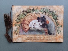 Usado, CARTÃO DE NATAL 1937 SEALYHAM CÃO E GATO PRETO ACONCHEGANDO NA CADEIRA - ARTISTA DESENHADO comprar usado  Enviando para Brazil