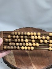 Ábaco asiático vintage de madeira de teca - 50 contas calculadora chinesa colecionável adorável comprar usado  Enviando para Brazil