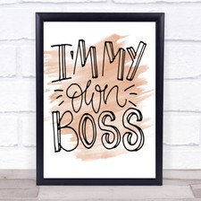 Boss quote print for sale  UK