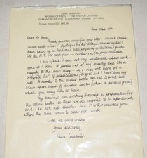 Hand written letter for sale  DORCHESTER