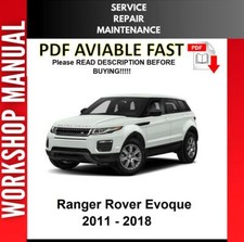 RANGE ROVER EVOQUE 2011 2012 2013 2014 2015 2016 MANUAL DE OFICINA DE REPARO DE SERVIÇO comprar usado  Enviando para Brazil