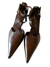 Sapatos de couro marrom Naturecore Ravencore IT 37 EUA 7M novo sem caixa US$ 1,1.000 SERGIO ROSSI comprar usado  Enviando para Brazil