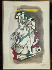 INDIAN SIGNED SERIGRAPH BY M F HUSSAIN SUBJECT GAJGAMINI ACTRESS MADHURI DIXIT na sprzedaż  Wysyłka do Poland