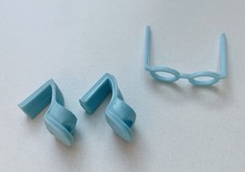 lata 90. Barbie Fashion Avenue Czółenka Buty Okulary Jasnoniebieskie aqua shoes obcasy okulary na sprzedaż  Wysyłka do Poland
