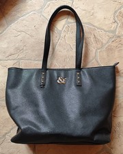 Schwarze handtasche kunstleder gebraucht kaufen  Marienberg, Pobershau