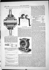Polia de armadura de navio máquina elétrica Ferranti Dynamo impressão antiga 1883 lateral 19º comprar usado  Enviando para Brazil