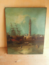 Peinture ancienne marine d'occasion Peinture ancienne marine d'occasion  Écos