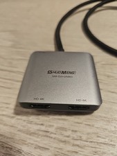 ShuoMeng DisplayPort para adaptador HDMI duplo 4K HD 60Hz 5V SM-D2H2M60 comprar usado ShuoMeng DisplayPort para adaptador HDMI duplo 4K HD 60Hz 5V SM-D2H2M60 comprar usado  Enviando para Brazil