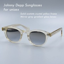 Óculos de sol masculino cinza novo em folha lente de vidro gradiente cinza óculos Johnny Depp, usado comprar usado Óculos de sol masculino cinza novo em folha lente de vidro gradiente cinza óculos Johnny Depp, usado comprar usado  Enviando para Brazil