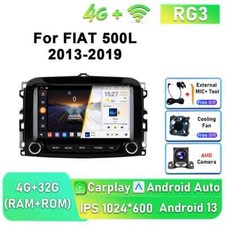 Rádio estéreo para carro Android player multimídia GPS CarPlay para Fiat 500L 2013-2019 comprar usado  Enviando para Brazil