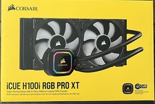 Refrigerador Corsair iCUE H100i RGB Pro XT para desktop, radiador 240mm CW-9060043-WW comprar usado  Enviando para Brazil