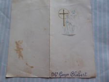 Menu ancien communion d'occasion  Saint-Jean-des-Baisants
