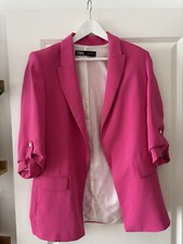Zara pink blazer for sale  LONDON