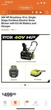 Ryobi ry40890vnm 40v for sale  Buckeye