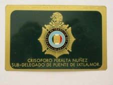 CRACHÁ OBSOLETO DA POLÍCIA MEXICANA SUBDELEGADO MÉXICO DÉCADA DE 1960 PUENTE DE IXTLA MORELOS comprar usado  Enviando para Brazil