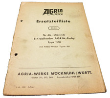 Rig agria ersatzteilliste gebraucht kaufen  Künzing