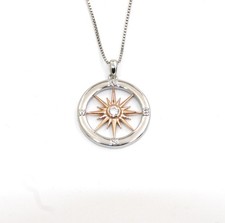 Kompass anhänger rosegold gebraucht kaufen  Mannheim