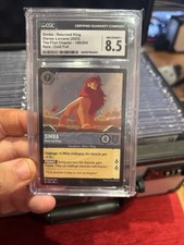 Disney Lorcana First Chapter Simba FOIL #189/204 CGC 8.5 Rei Leão, usado comprar usado  Enviando para Brazil