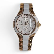 Relógio feminino GUESS esportivo dourado dois tons mostrador branco cristal acentuado U0556L2 comprar usado Relógio feminino GUESS esportivo dourado dois tons mostrador branco cristal acentuado U0556L2 comprar usado  Enviando para Brazil