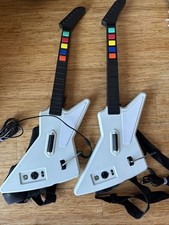 2x Guitar Hero Xbox 360 Xplorer guitarra RedOctane sem cabo separador testado funciona comprar usado  Enviando para Brazil