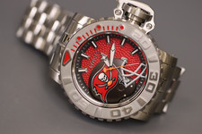 Pulseira de aço inoxidável INVICTA NFL 58mm Sea Hunter Gen III, vermelha/preta comprar usado  Enviando para Brazil