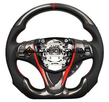 Volante QS FIBRA DE CARBONO PARA Acura TLX com linha vermelha 2015 - 2020 anos comprar usado  Enviando para Brazil