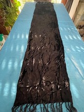 Black velvet wrap for sale  LEEDS