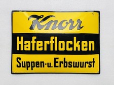 Emailschild knorr haferflocken gebraucht kaufen  Schiffweiler