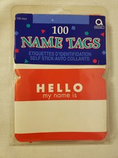 Name tags hello for sale  Weiser