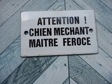 Plaque emaillee attention d'occasion  La Seyne-sur-Mer