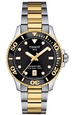 Relógio masculino Tissot Seastar 1000 aço inoxidável mostrador preto redondo T1202102205100, usado comprar usado  Enviando para Brazil