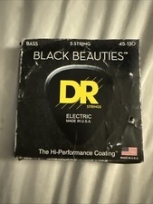Cordas de baixo DR Black Beauties coloridas 5 cordas personalizadas 45-130 comprar usado  Enviando para Brazil