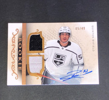 2021-22 Artefatos Quinton Byfield ROOKIE Auto Patch SP/49 *LA King's* comprar usado  Enviando para Brazil
