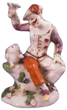 Figurita De Porcelana Antigua Alemana De Arlequín Con Gato comprar usado  Enviando para Brazil