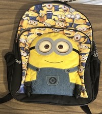 Mochila de pelúcia Disney Pixar Despicable Me Minion 2 compartimentos 3D comprar usado  Enviando para Brazil