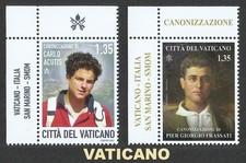 Usado, VATICANO 2025  Carlo Acutis e Giorgio Frassati  2 FRANCOBOLLI Angolo A Sx  MNH** comprar usado  Enviando para Brazil